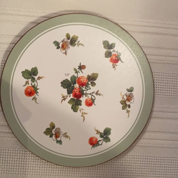 English Life coasters - Strawberry Patch set of 6 - Picture 2 of 6